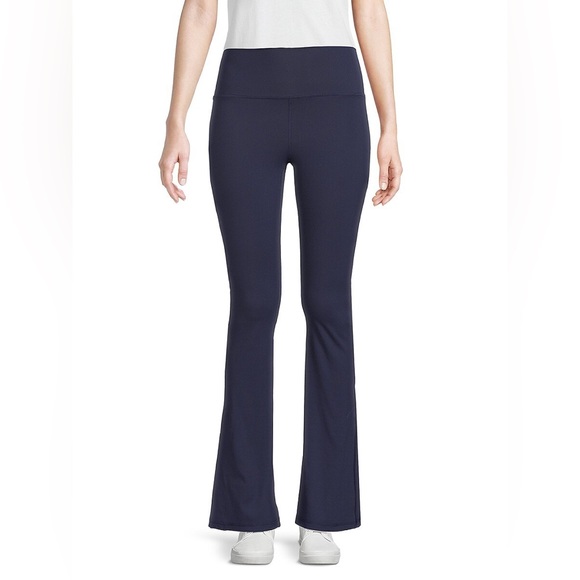 🧘🏻‍♀️Side Split Navy Bootcut Flare Leggings🧘🏻‍♀️ ~small - Picture 7 of 15